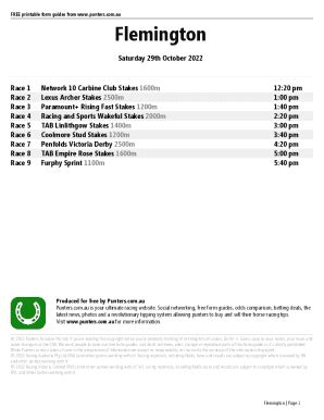 Flemington Horse Racing Form Guide, Speed Maps & Odds .